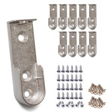Sonjabisesang 更衣室U型衣桿長型管座 16mm 10入, 鉻色