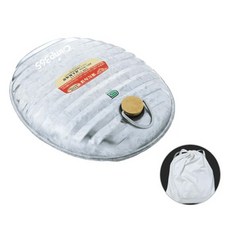 Camp365 ONOE 鍍鋅熱水袋 暖敷袋 2.4L 含收納袋, 銀色, 1個