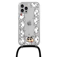 코쿼드 짱구 와글와글 목걸이 스트랩 휴드폰 케이스