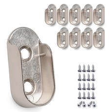 Sonjabisesang U型衣桿固定座 16mm 10入, 鉻色