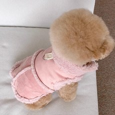 Puppy Dream 溫暖狗狗羊羔毛背心 00211, 1個, 粉紅色