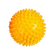 PEONIST 肌肉放鬆帶刺按摩球 9cm, 1個, 黃色