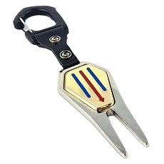 GIVOTGOLF 三線對位夾 環型 + 球標組, 1套, 掛勾款, 金色(球標)