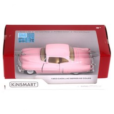 KiNSMAR 1953 凱迪拉克 62系列 轎跑車 迷你車 KT5339, 粉紅色, 1個