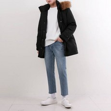 男款可拆式毛領連帽羽絨外套 OV107