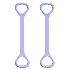 Okoro 高彈力瑜珈皮拉提斯伸展帶, 紫色, 2個