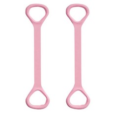 오코로 고탄력 요가 필라테스 스트레칭 밴드, 핑크, 2개