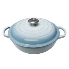 LE CREUSET 電磁爐適用韓式多功能鍋, 1個, 22cm, 海岸藍