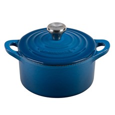 LE CREUSET 電磁爐圓形鍋, 10cm, 馬賽藍, 1個