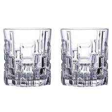 French Mars 塔型方塊玻璃果汁杯 矮款 290ml FM097, 單一顏色, 2個