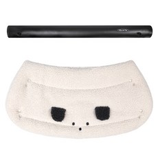 Manito Pet 寵物推車用保護防撞墊外罩 + 智能防撞條組合, 1套, 基本黑 + 泰迪絨小狗 燕麥色