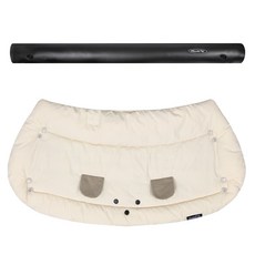 Manito Pet 狗狗推車 智能防撞條 + 外罩組合, 1套, 基本黑 + 素色小狗