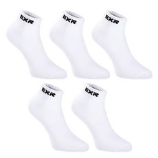 EXR 여성용 논쿠션 심플 스탠다드 발목양말 5켤레 세트, 블랙, 1세트