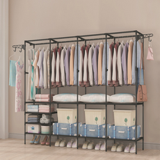 비투윈 빈벅 홈데코 스탠드형 옷걸이 행거, 블랙