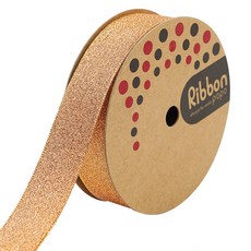 Mungu 超級金蔥緞帶 25mm, 金色, 13.7m, 1個