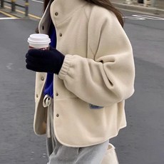 Paperments 女款蓬鬆保暖刷毛外套 12425