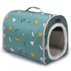 DING DONG PET 寵物微笑溫暖洞穴屋, 薄荷綠, 1個