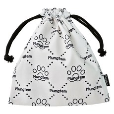 Mungtem 狗狗 Mung-xury 束口袋散步包, 黑色, 1個