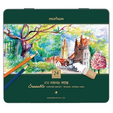 munhwA 可擦拭色鉛筆組, 1套, 24色