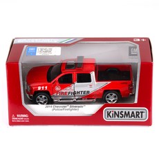 KiNSMAR 雪佛蘭 Silverado 消防車 迷你車 KT5381PR, 紅色, 1個