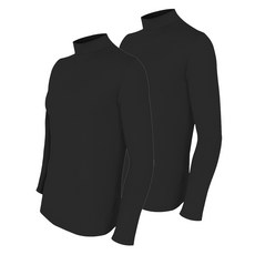 SPECLO 男款 Aerowarm 半高領刷毛長袖T恤 2件組