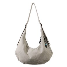 bubilian 時尚可頌斜揹包, 灰色