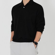 男士 Inpius Roic 柔軟長袖翻領針織衫 T24FW1-DM017