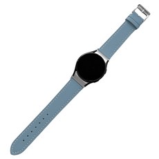 스페이스쉴드 날개형 베이직 가죽 레더 스트랩 20mm, 블루그레이, 1개