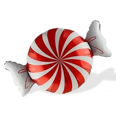 크리스마스 캔디 풍선, 레드, 2개