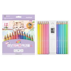 munhwA The Zone Kids 加大粉彩色鉛筆組, 1套, 12色