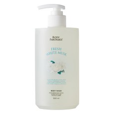 BODY FANTASIES 身體幻想 清新保濕沐浴露 白麝香, 1瓶, 500ml