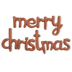 霧面聖誕快樂字母氣球, 3個