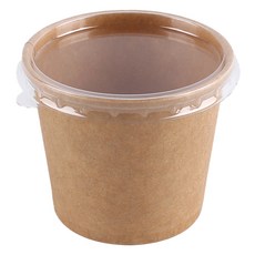 牛皮67mm大醬料杯 + 透明蓋子組, 100套