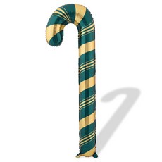 聖誕節拐杖氣球 大, 5個, 綠色