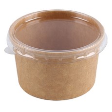 牛皮紙 67mm 中型醬料杯 6.7 x 5.5 x 4.1 cm + 透明蓋子套組, 100套