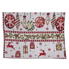 블랙트리 크리스마스 소품 테이블 매트, 루돌프, 1개, 42 x 34 cm
