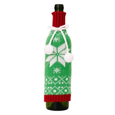 Blacktree 聖誕雪花酒瓶套, 綠色, 1個