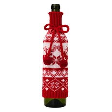 黑樹聖誕酒瓶套 魯道夫, 紅色, 1個