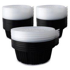 Bloom at home FP 220Φ 湯碗 小 黑色 約 1900ml, 25個, 1入