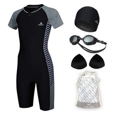 HEST 女童連身短袖室內泳裝5件組 SIHTA-J10