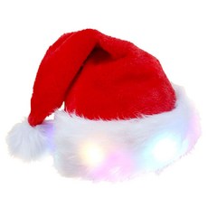 LED聖誕帽, 紅色, 1個