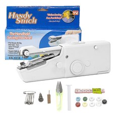 米西斯 便攜式手持迷你縫紉機 16件組, 白色, MIS02