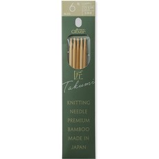 Clover Takumi 竹製手套棒針 54-376 5入, 1個
