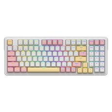 앱코 3모드 노이즈리스 유무선 가스켓 기계식 키보드, 피치, AK94BT, 저소음 피치축