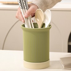 Monde Spot 撞色瀝水輕量廚具大型餐具筒支架 RB20702, 綠色, 1個