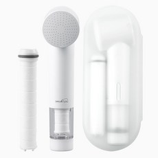 대림바스 디클린 여행용 필터샤워기 + 필터 2p + 케이스 세트, 1개, 화이트(샤워기)