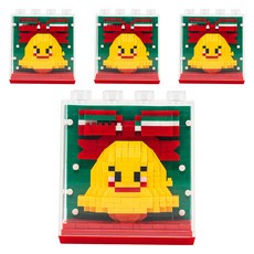 minhwashop 聖誕立體積木相框 I240055D, 4個, 種