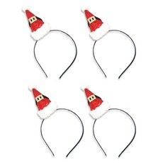 Party09 聖誕尖頂帽髮箍腰帶, 4個, 混色