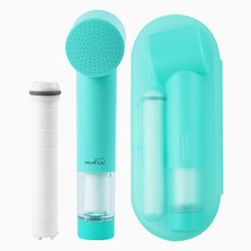 대림바스 디클린 여행용 필터샤워기 + 필터 2p + 케이스 세트, 1개, 민트(샤워기)