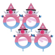 PARTY 09 雪人眼鏡, 粉紅色, 2個